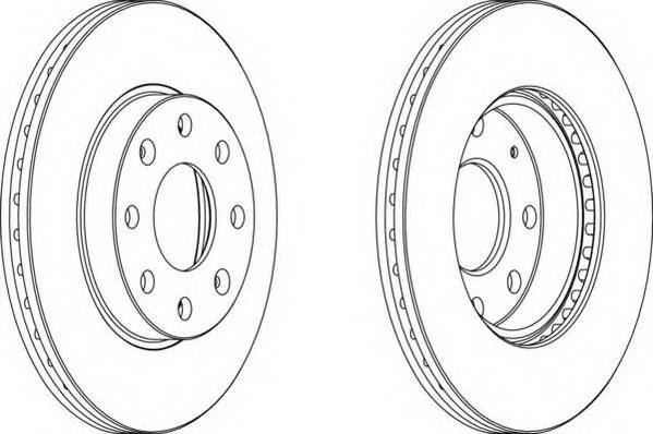 FERODO DDF1279 Диск гальмівний