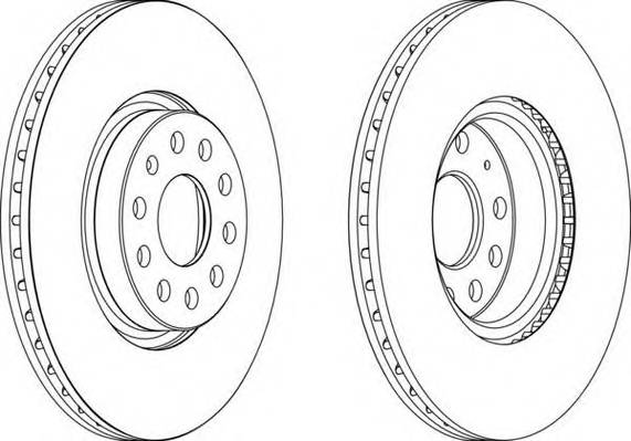 FERODO DDF1305 Гальмівний диск (ціна за 2шт