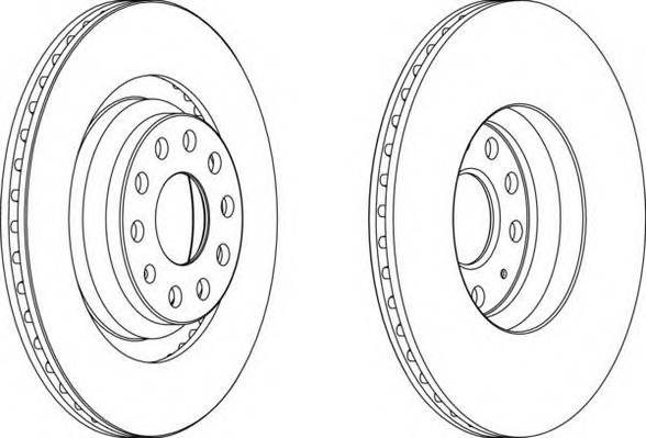FERODO DDF1503 Гальмівний диск (ціна за 2шт