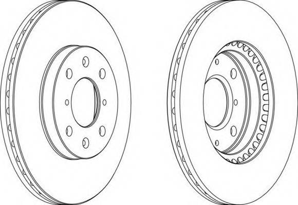 FERODO DDF1520 Гальмівний диск (ціна за 2шт... FERODO DDF1520 Гальмівний диск (ціна за 2шт...