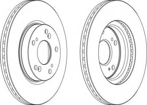 FERODO DDF1539 Гальмівний диск (ціна за 2шт