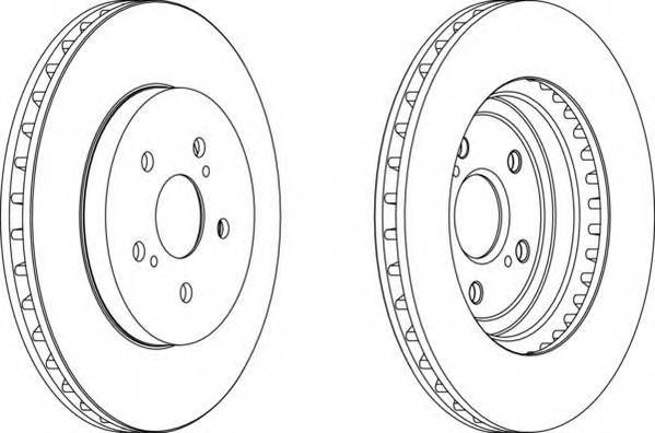 FERODO DDF1544 Гальмівний диск (ціна за 2шт