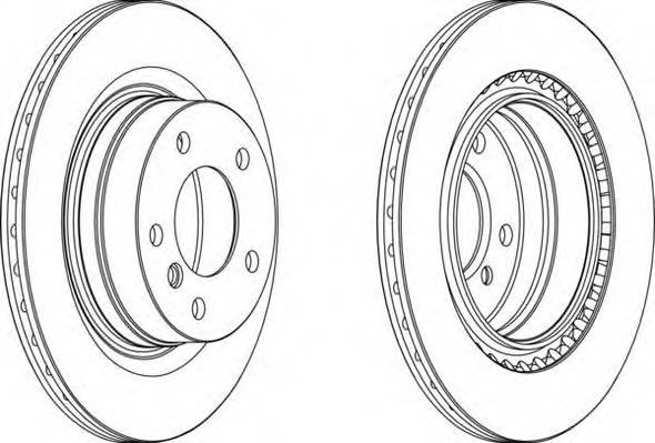 FERODO DDF1549 Тормозной диск