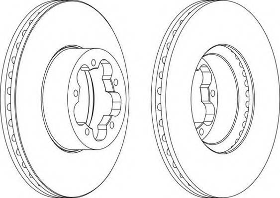 FERODO DDF1554 Гальмівний диск (ціна за 2шт