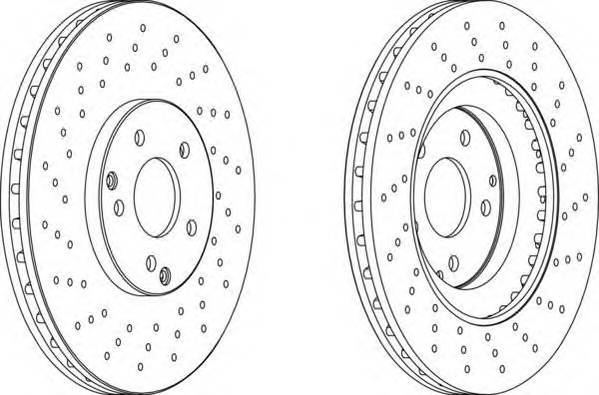 FERODO DDF1582 Тормозной диск