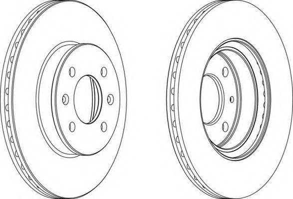 FERODO DDF1636 Тормозной диск Ferodo