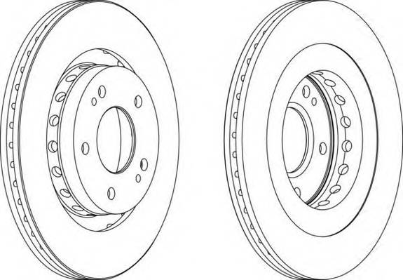 FERODO DDF1642 Гальмівний диск (ціна за 2шт...