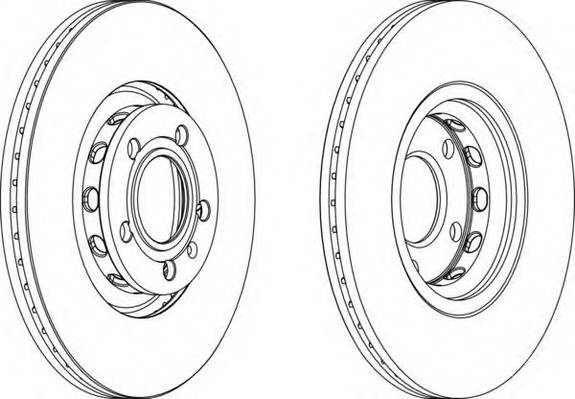 FERODO DDF1707 Гальмівний диск (ціна за 2шт