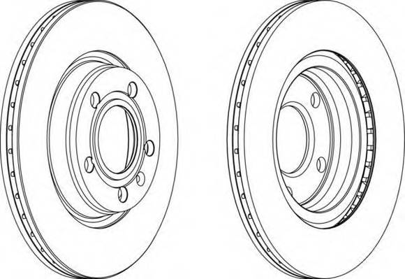 FERODO DDF1708 Гальмівний диск (ціна за 2шт