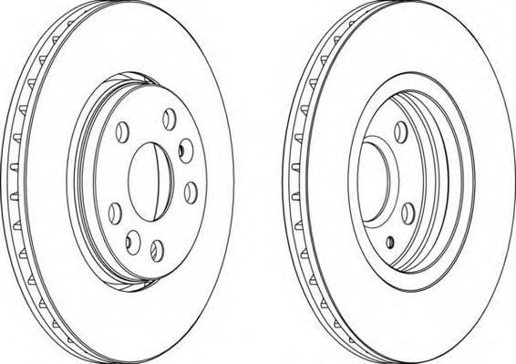 FERODO DDF1733 Гальмівний диск (ціна за 2шт... FERODO DDF1733 Гальмівний диск (ціна за 2шт...