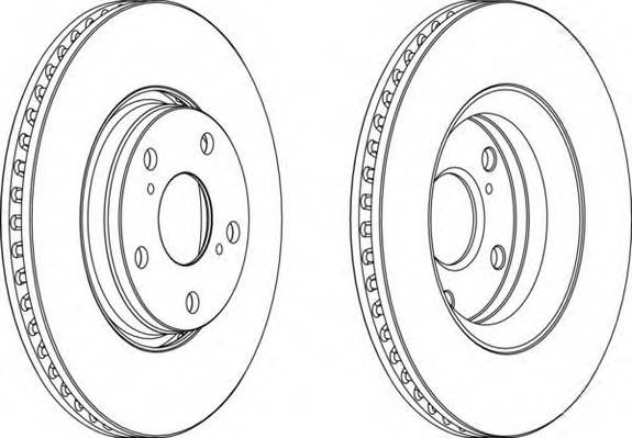 FERODO DDF1756 Диск гальмівний