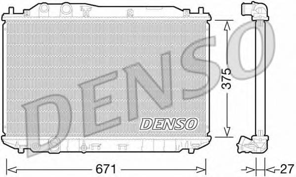 DENSO DRM40029 Радиатор, охлаждение двига