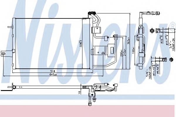 NISSENS 940317 Конденсатор, кондиционер NISSENS 940317 Конденсатор, кондиционер