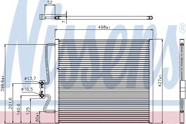 NISSENS 94275 Конденсатор, кондиционер NISSENS 94275 Конденсатор, кондиционер