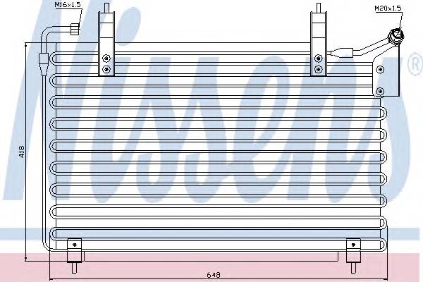 NISSENS 94399 Конденсатор, кондиционер