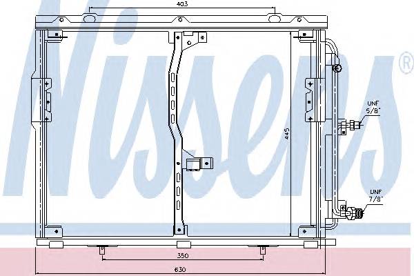 NISSENS 94330 Конденсатор, кондиціонер NISSENS 94330 Конденсатор, кондиціонер