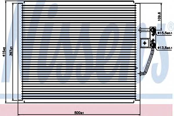 NISSENS 94529 Конденсатор, кондиционер