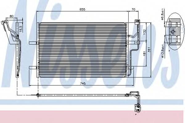 NISSENS 94901 Конденсатор, кондиционер NISSENS 94901 Конденсатор, кондиционер