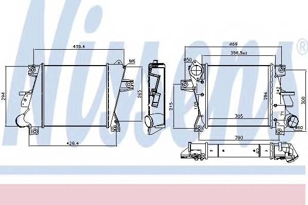 NISSENS 96407 Радиатор охлаждения воздух... NISSENS 96407 Радиатор охлаждения воздух...