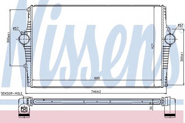 NISSENS 969001 Интеркулер NISSENS 969001 Интеркулер