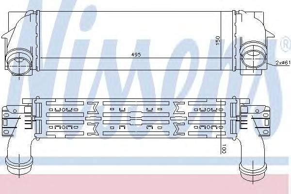 NISSENS 96439 Интеркулер NISSENS 96439 Интеркулер