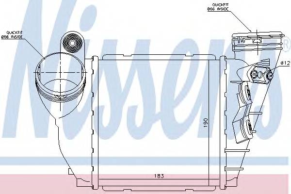 NISSENS 96679 Интеркулер