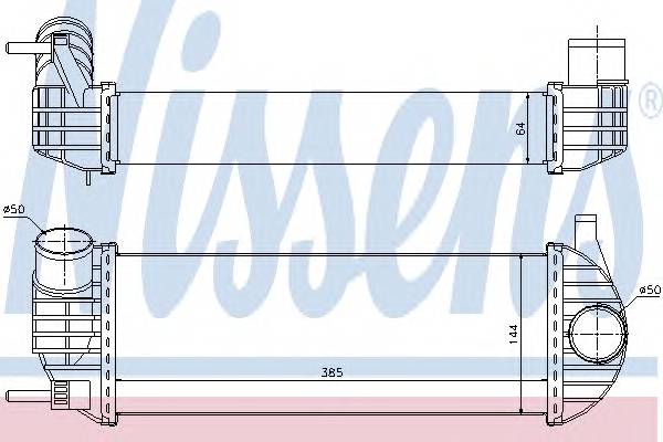 NISSENS 96572 Интеркулер