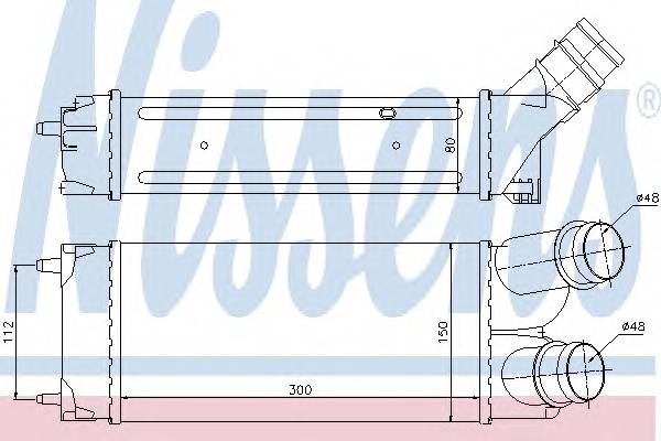 NISSENS 96584 Интеркулер