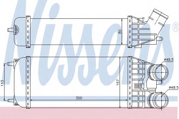NISSENS 96594 Интеркулер