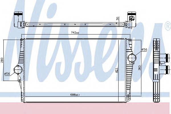 NISSENS 96601 Інтеркулер