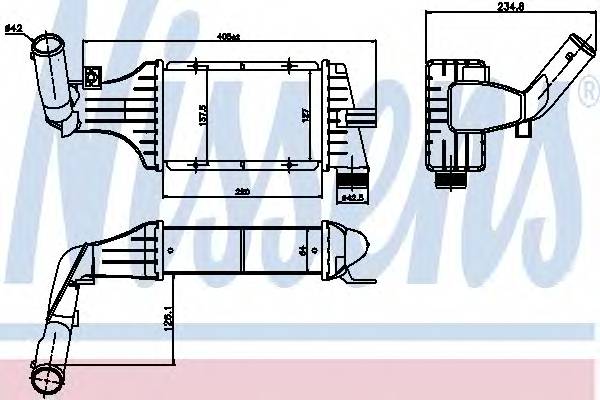 NISSENS 96788 Інтеркулер NISSENS 96788 Інтеркулер