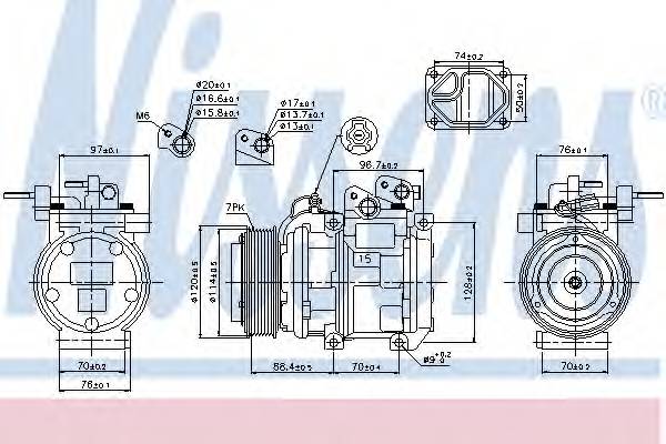 NISSENS 89301 Компрессор, кондиционер NISSENS 89301 Компрессор, кондиционер