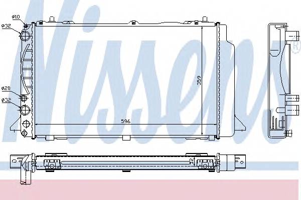 NISSENS 60465A Радиатор, охлаждение двига... NISSENS 60465A Радиатор, охлаждение двига...