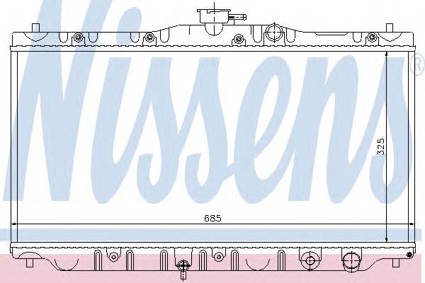 NISSENS 63304 Радиатор, охлаждение двига