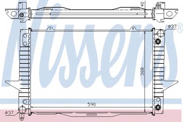 NISSENS 65540A Радиатор, охлаждение двига
