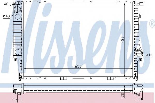 NISSENS 60622A Радиатор, охлаждение двига