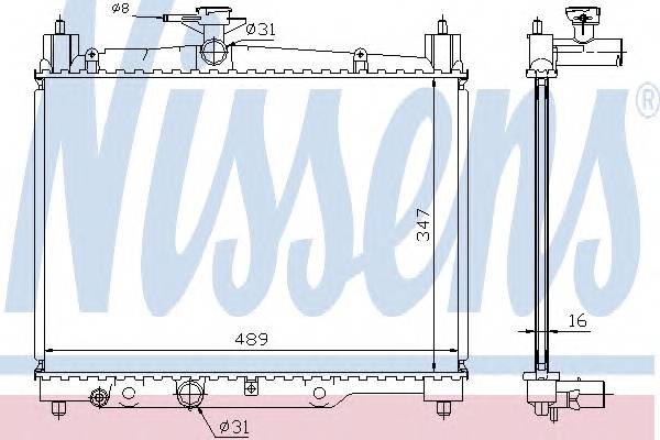 NISSENS 64789A Радіатор, охолодження двиг...