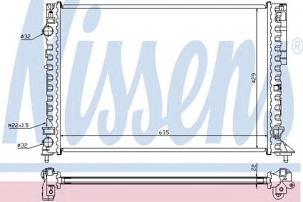 NISSENS 63843A Радиатор, охлаждение двига