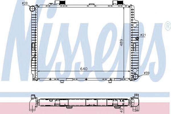 NISSENS 62598A Радиатор, охлаждение двига