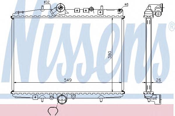 NISSENS 61294A Радиатор, охлаждение двига... NISSENS 61294A Радиатор, охлаждение двига...