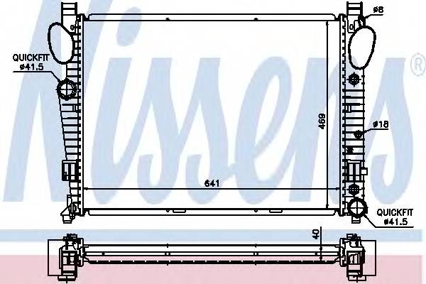 NISSENS 62547A Радиатор, охлаждение двига