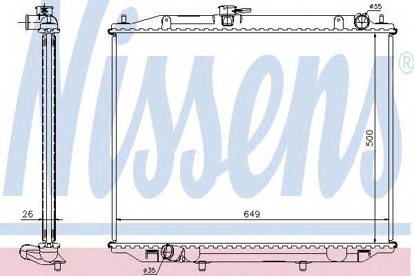 NISSENS 68706A Радиатор, охлаждение двига... NISSENS 68706A Радиатор, охлаждение двига...