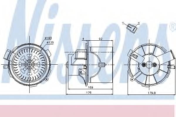 NISSENS 87138 DMUCHAWA P307 00- NISSENS 87138 DMUCHAWA P307 00-