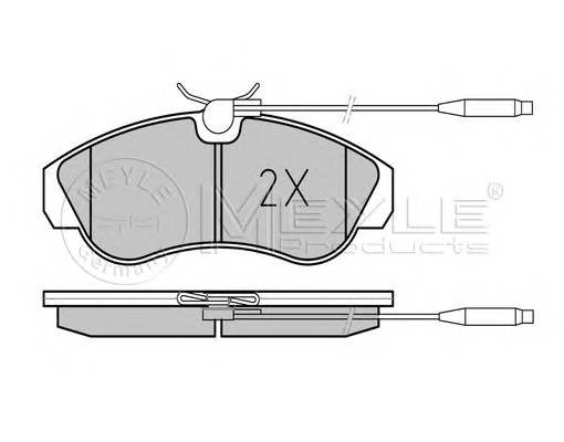 MEYLE 025 217 9919/W Комплект тормозных колодок...