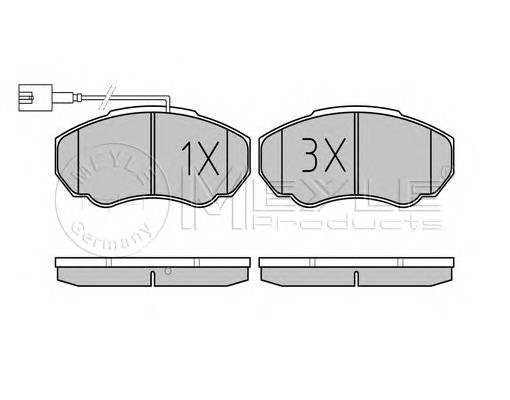 MEYLE 025 239 1719/W Комплект тормозных колодок