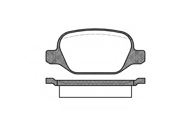 ROADHOUSE 2727.10 Комплект тормозных колодок