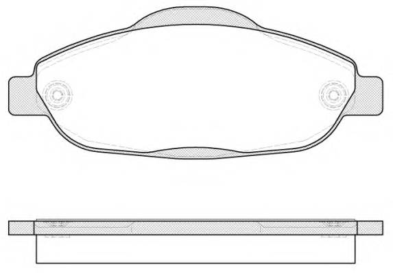 ROADHOUSE 21323.00 Комплект тормозных колодок