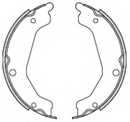 REMSA 4694.00 Комплект гальмівних колодо...