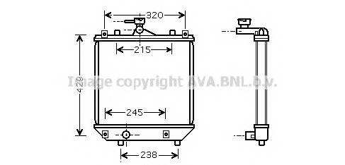 AVA QUALITY COOLING SZA2064 Радиатор, охлаждение двига... AVA QUALITY COOLING SZA2064 Радиатор, охлаждение двига...