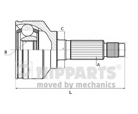 NIPPARTS N2821041 Шарнірний комплект, привод... NIPPARTS N2821041 Шарнірний комплект, привод...